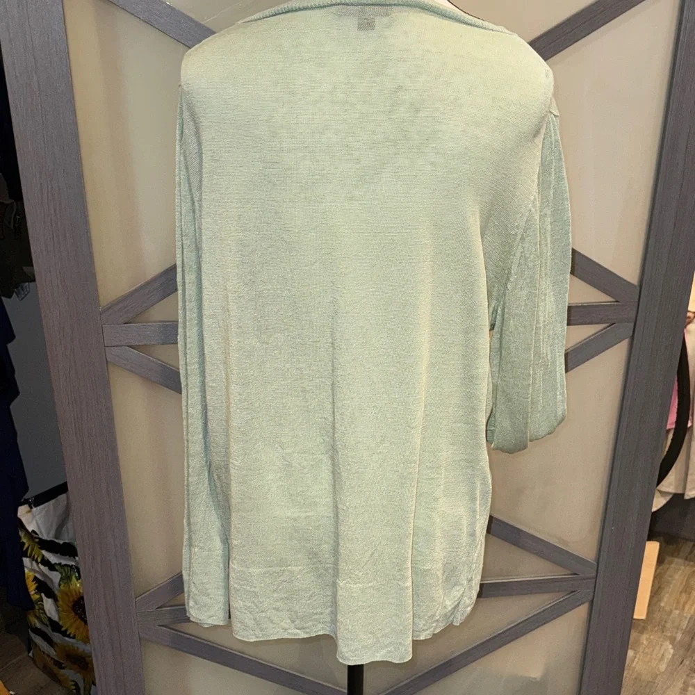 J. Crew Light Seafoam Green Long Sleeve Top